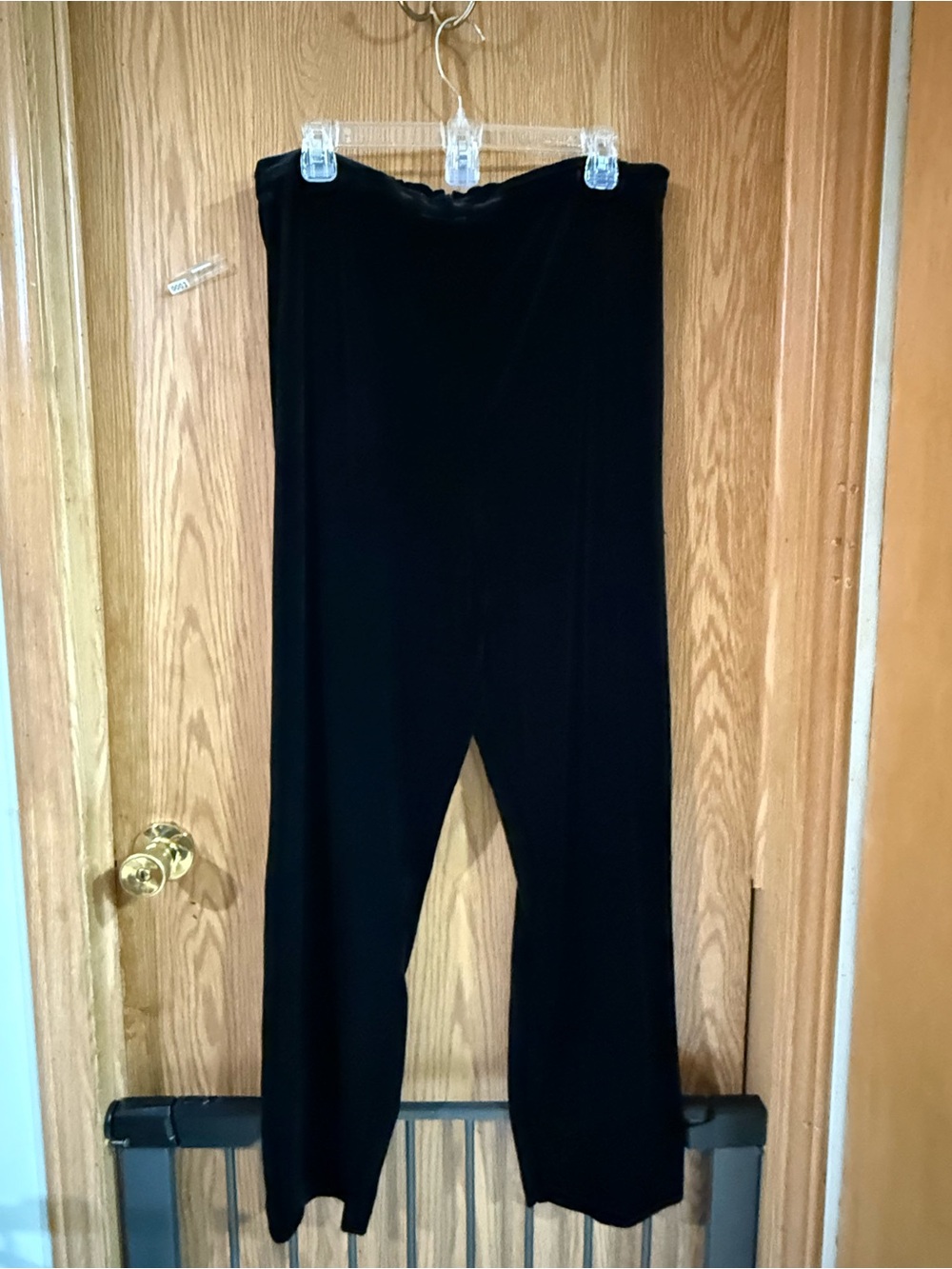 R&K Black Wide-Leg Women's Pants